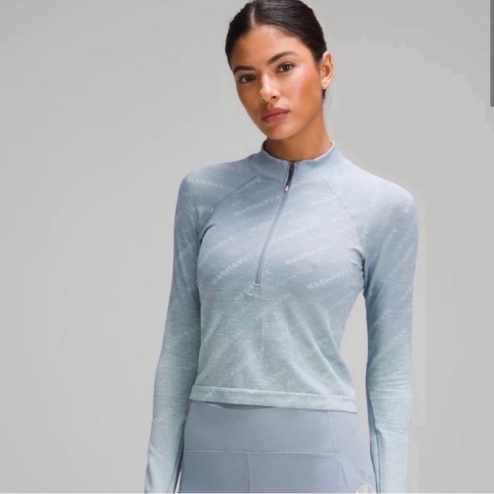 Lululemon X Madhappy swiftly tech 2.0 Light Blue Long Sleeve Top - Picture 2 of 6